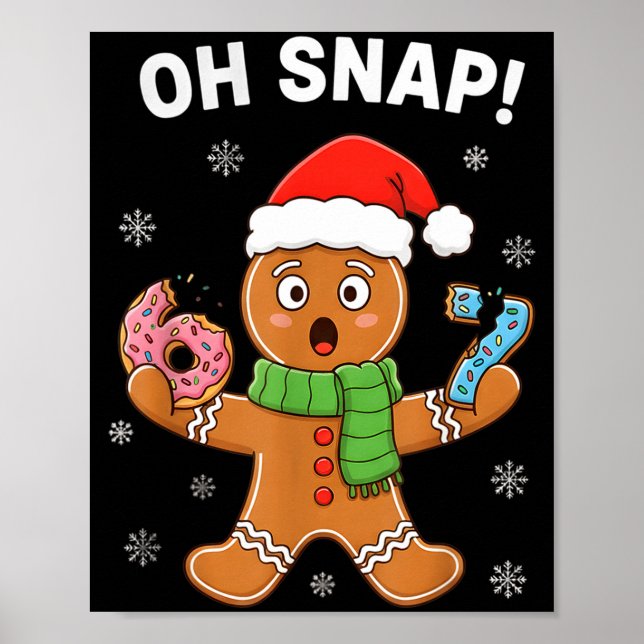 Poster Gingerbread Six Seven 67 Bruh 6 7 Christmas Girl B (Frente)