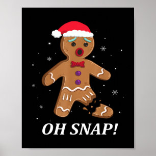 Poster Gingercake Man Oh Snap Christmas Cookume B
