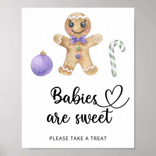 Poster Gingerpão - os bebês são doces (Frente)