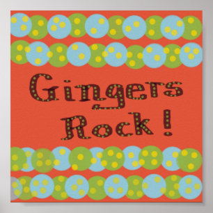 Poster "Gingers Rock!"