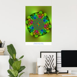 Poster Gingezel Garden Greens Abstrato