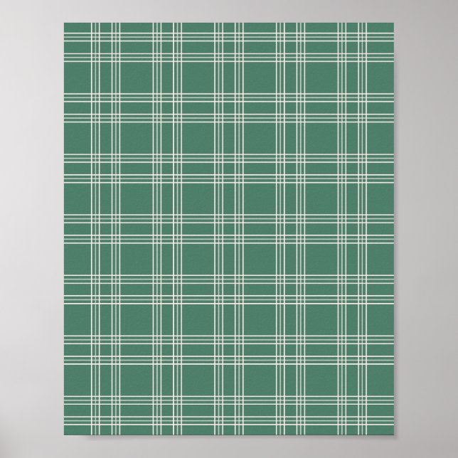 Poster Gingham Verde (Frente)