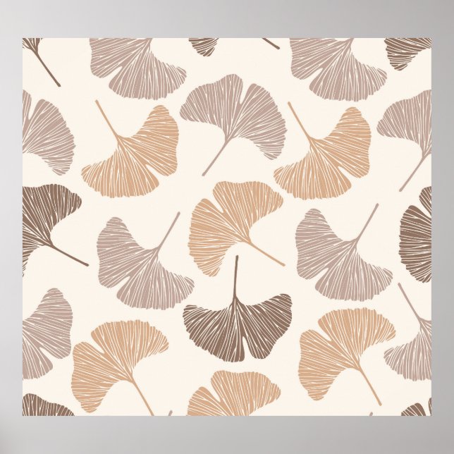 Poster Ginkgo biloba: design sem soldadura seca. (Frente)