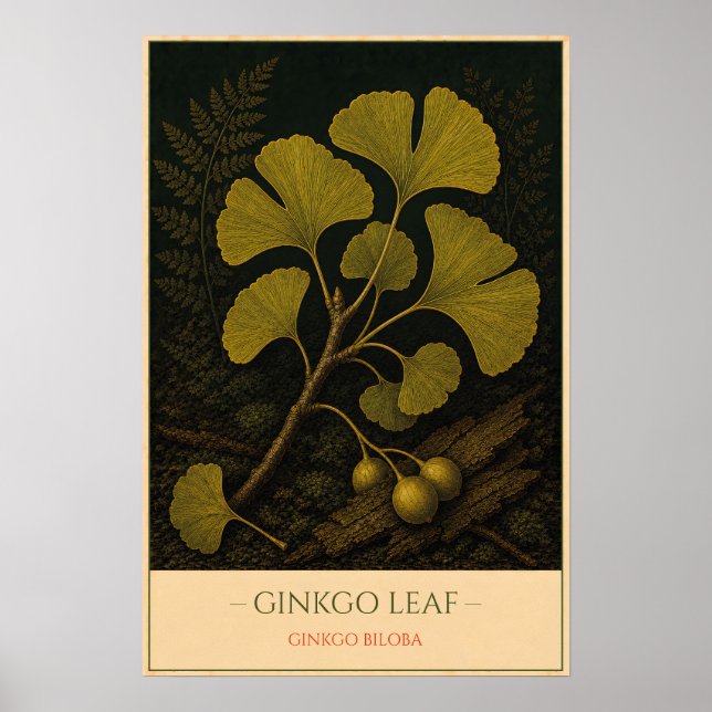 Poster Ginkgo Leaf (Frente)