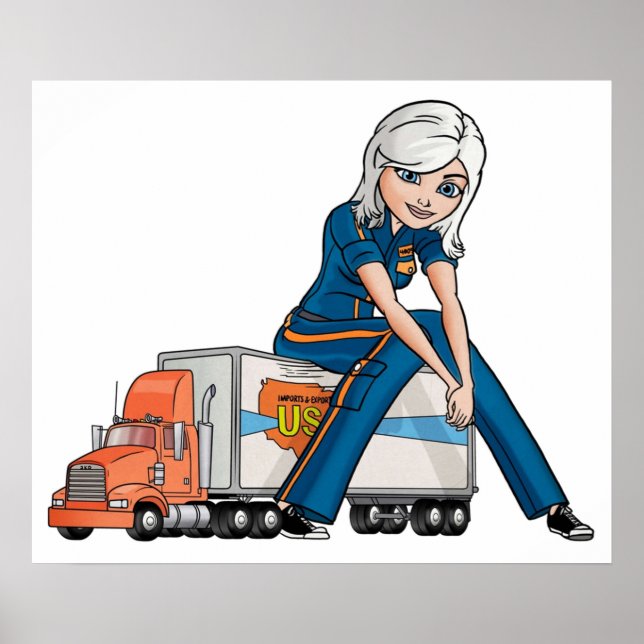 Poster Ginormica Susan Murphy de Monstros vs. Alienígenas (Frente)