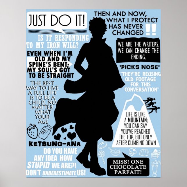 Poster Gintama  Sakata Gintoki Quotes (Frente)