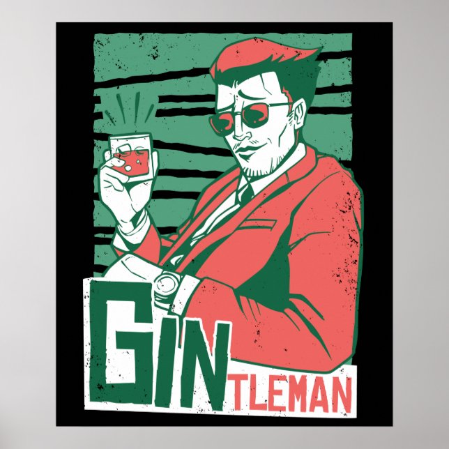 Poster Gintleman Gin Lovers (Frente)