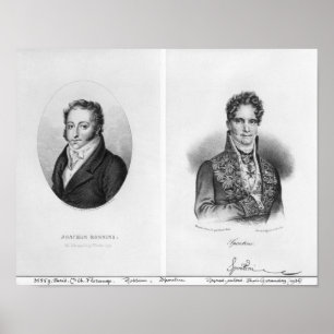 Pôster Gioacchino Rossini Gaspare gravado perto