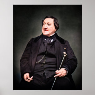 Poster Gioachino Rossini - Compositor