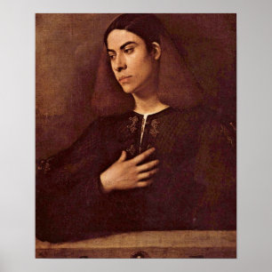 Poster Giorgione - retrato de Antonio Broccardo