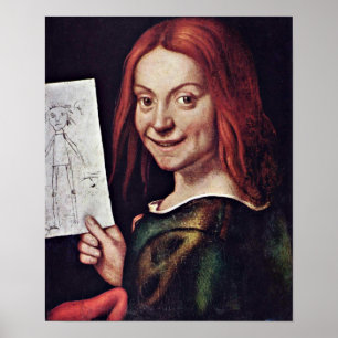 Pôster Giovanni Francesco Caroto - menino com um desenho