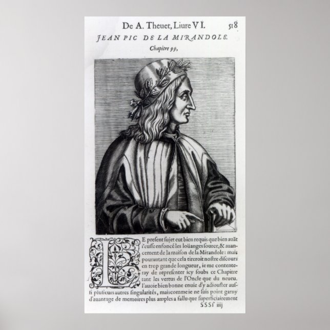 Pôster Giovanni Pico della Mirandola, (Frente)