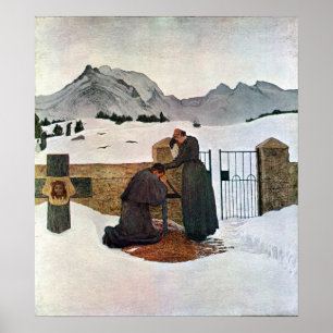 Pôster Giovanni Segantini - a dor da lamentação
