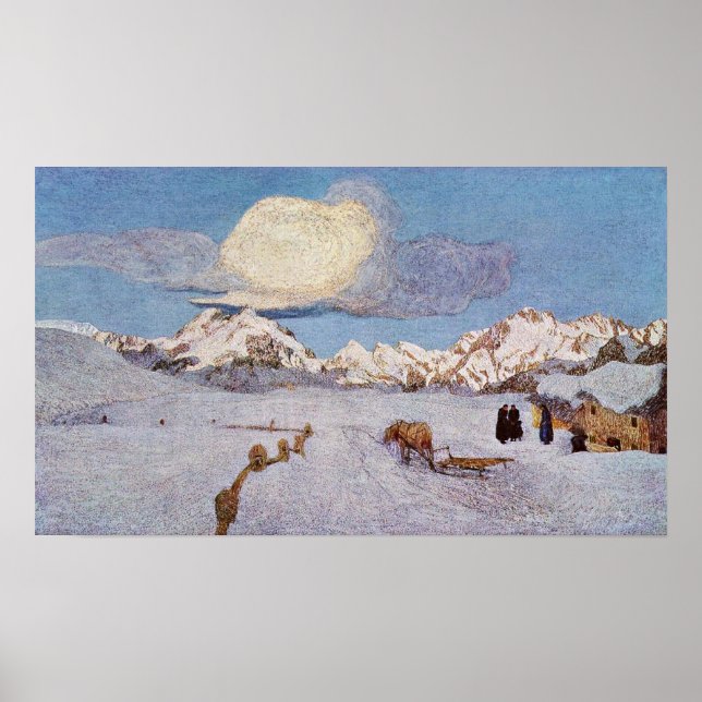 Poster Giovanni Segantini - Morte (Frente)