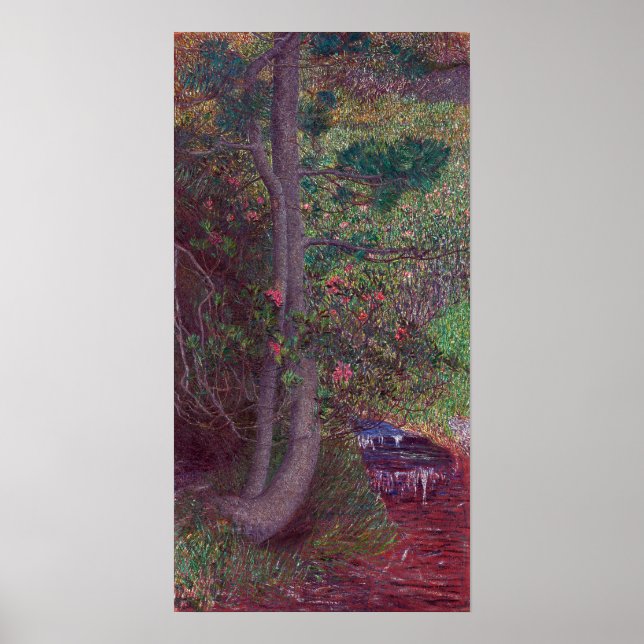Poster Giovanni Segantini Pine Tree (Frente)
