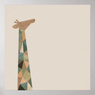 Pôster Girafa abstrato