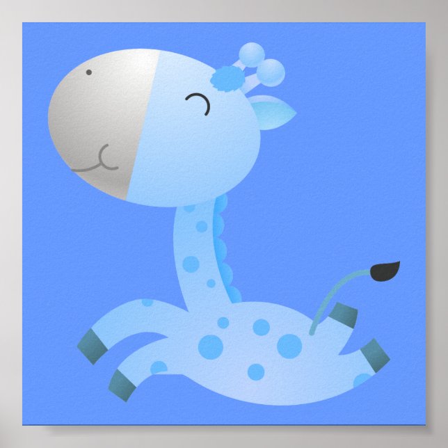 Poster Girafa Bebê/ Decoração de Berçário (Frente)