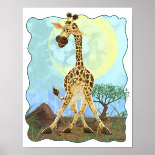 Poster Girafa do Parade Animal