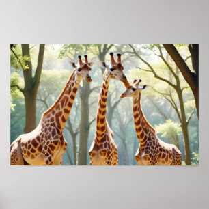 Poster Girafa Natureza Animal