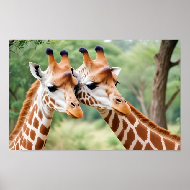 Poster Girafa Natureza Animal (Frente)