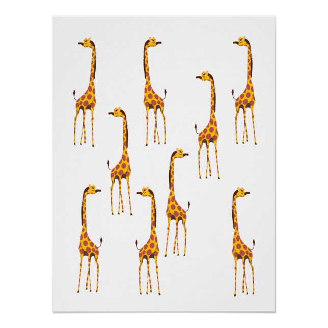 Pôster Girafas (Frente)