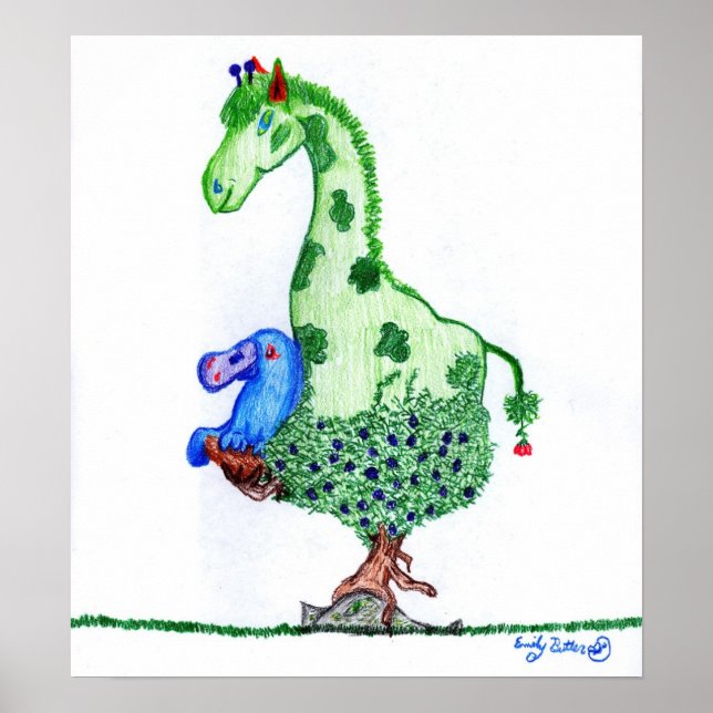 Poster Giraffe and Platypus (Frente)