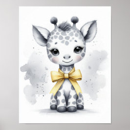 Poster Giraffe Jungle Nursery Wall Art