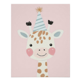 Pôster Giraffe Poster, Arte de Parede Animal, Decoração d