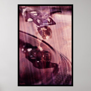 Pôster girando no escuro