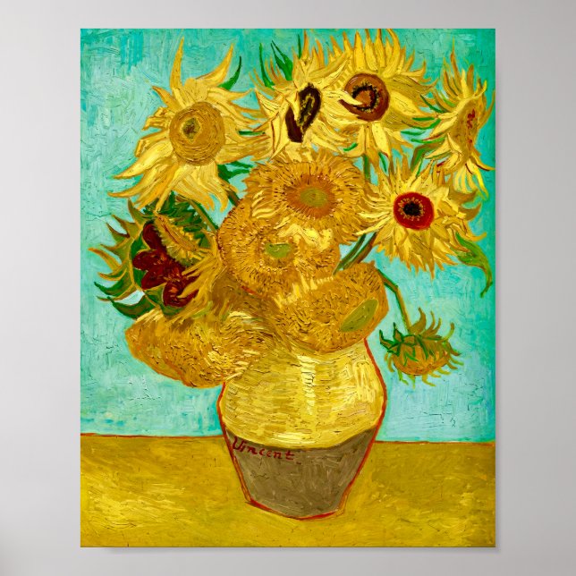 Poster Girasóis de Van Gogh  (Frente)