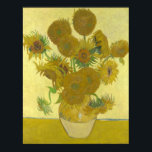 Pôster Girassóis, 1888 (Vincent Van Gogh)<br><div class="desc">Os girassóis (título original, em francês: Tournesols) são objeto de duas séries de pinturas perpétuas do pintor holandês Vincent van Gogh. A série anterior, executada em Paris em 1887, retrata as flores deitadas no chão, enquanto a segunda, executada um ano depois em Arles, mostra buquês de girassóis em um vaso....</div>