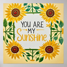 Poster Girassóis Brancos, Você É Meu Sol