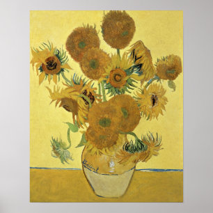 Pôster Girassóis de Vincent van Gogh , 1888