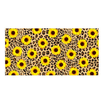 Girassóis e Leopardo Impressão: Nat Negrito e Vibr