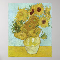 Girassóis em um vaso (F456) Van Gogh Fine Art