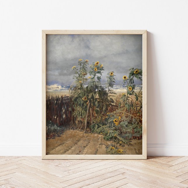 Poster Girassóis em uma praia | Thorvald Niss (Criador carregado)