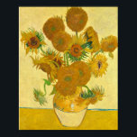 Poster Girassóis por Vincent Van Gogh<br><div class="desc">Girassóis por Vincent Van Gogh</div>