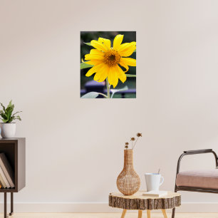 Poster Girassol Amarelo-Claro
