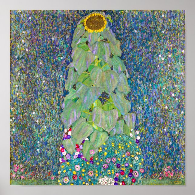 Poster Girassol | Gustav Klimt | (Frente)