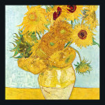 Pôster girassol por Vincent Van Gogh, post impressionista<br><div class="desc">girassol por Vincent Van Gogh, pintor post impressionista, vintage, óleo na canvas</div>