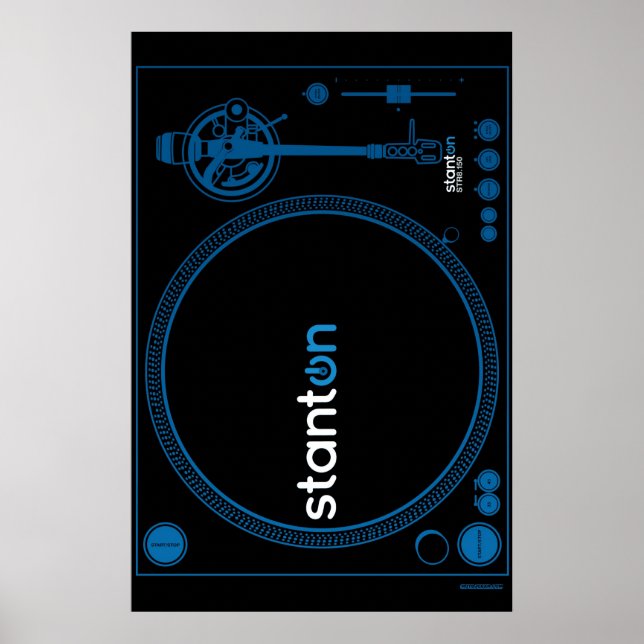 Poster girável Stanton - DJ Disco Jockey Vinyl (Frente)