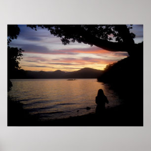 Poster Girl at Sunset