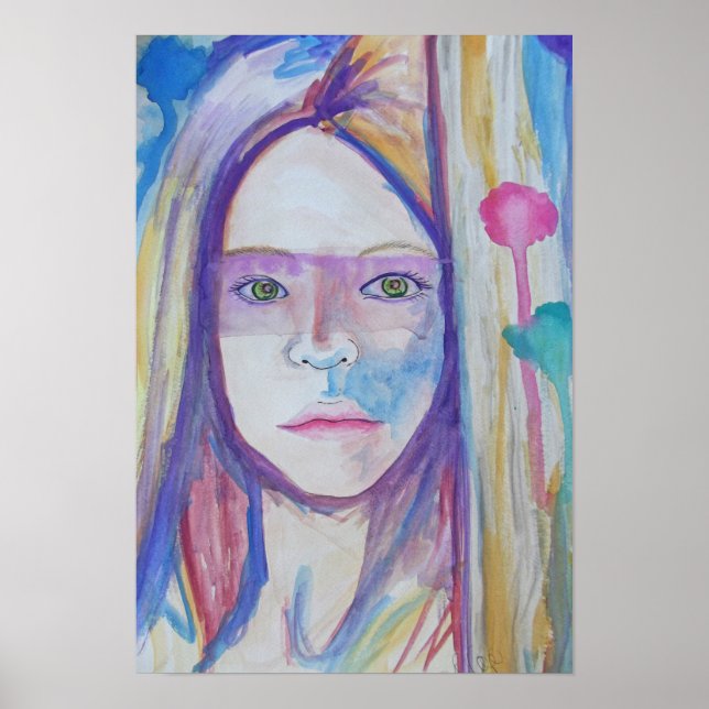 Poster Girl Behind the Door (Frente)