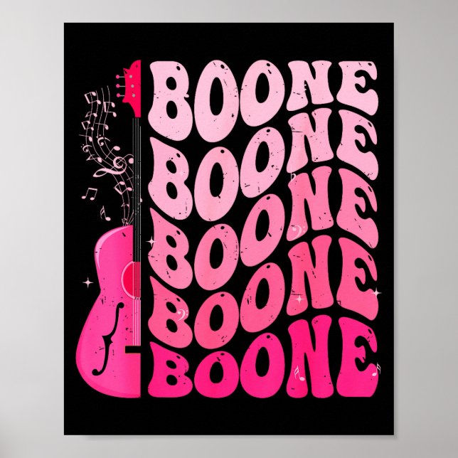 Poster Girl Retro Boone Groovy Flower First Name D 80's  (Frente)