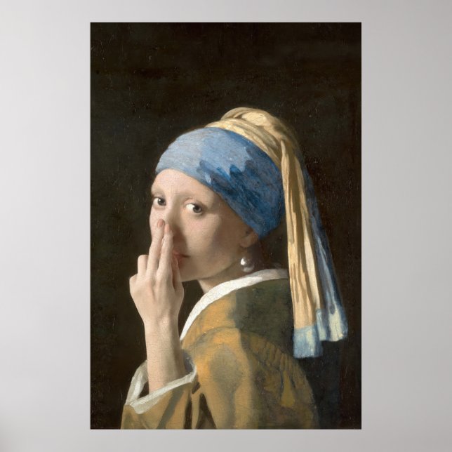 Poster Girl with a Pearl and a Bad Bathroom Smell (Frente)