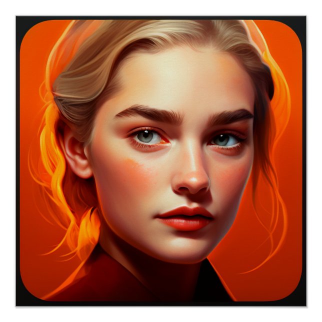 Pôster Girl with blue eyes (Frente)