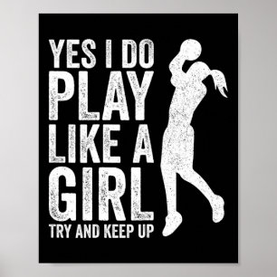 Poster Girls Bysketbyll Player Clothes Aspas Gift Play L