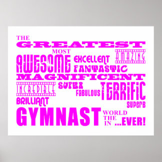 Pôster Girls Gymnasts: Rosa Maior Gymnast