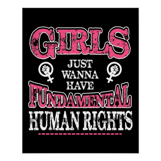 Pôster Girls Just Wanna Have Fundamental Rights (Frente)