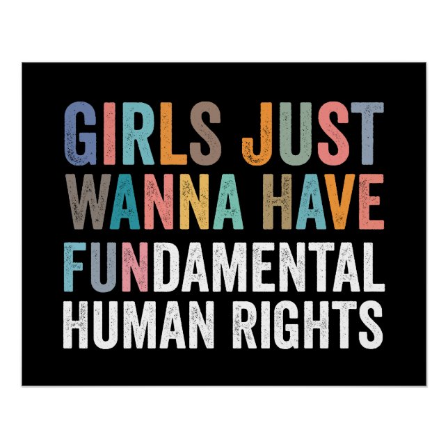 Pôster Girls Just Wanna Have Fundamental Rights (Frente)